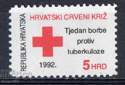1992. Κροατία. Ερυθρός Σταυρός - Εκστρατεία κατά της Φυματίωσης
