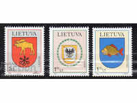 2001. Λιθουανία. Αστικά οικόσημα.
