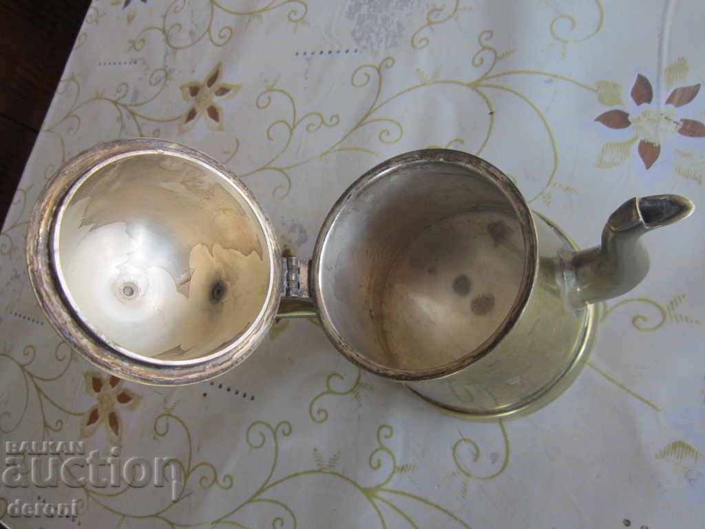 Auction Unique German bronze jar tea kettle for brandy Auction Unique German bronze jar tea kettle for brandy