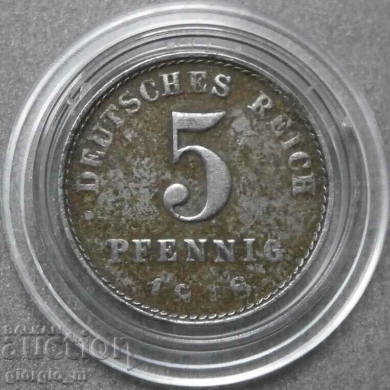 5 pfennig 1918 Germania