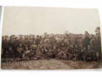 OLD PHOTO BULGARIAN OFFICERS, PRIEST, CROSS OF BRAVERY DRP