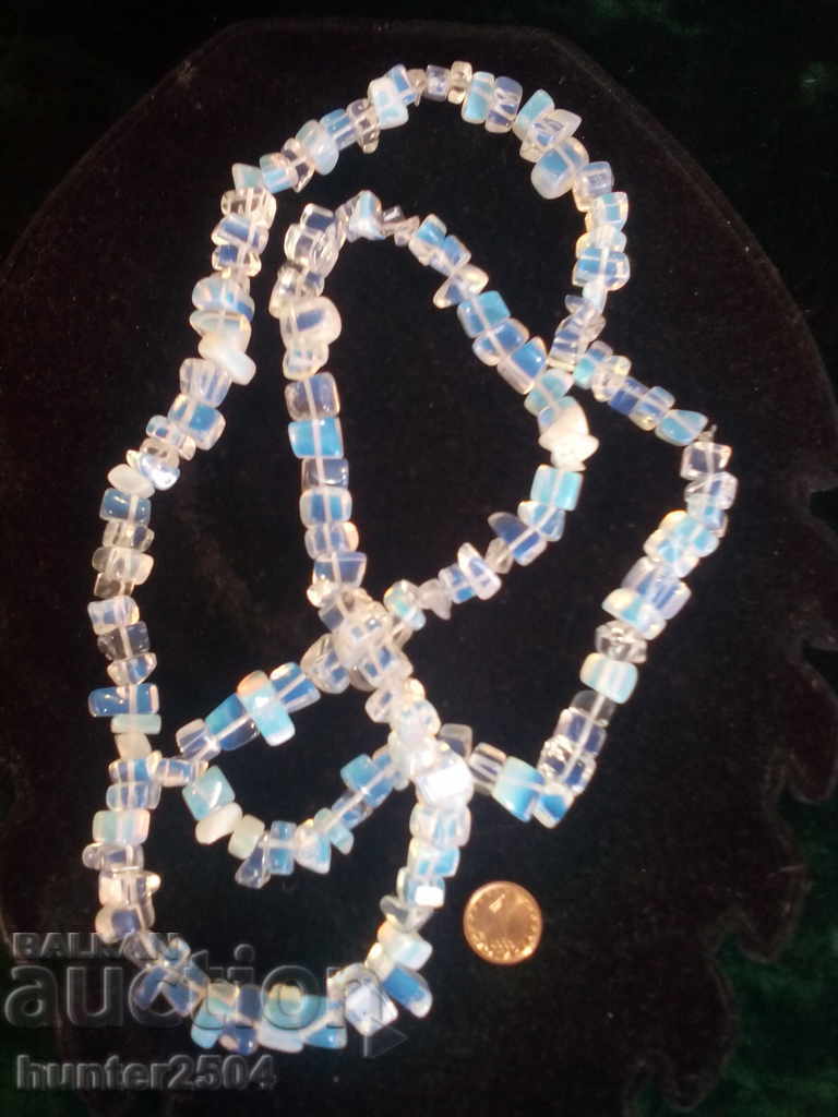 OPAL Necklace, Crystal, Madagascar? 70mm long.