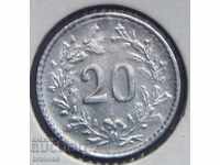 Switzerland 20 Fr. 1979 / Trial /