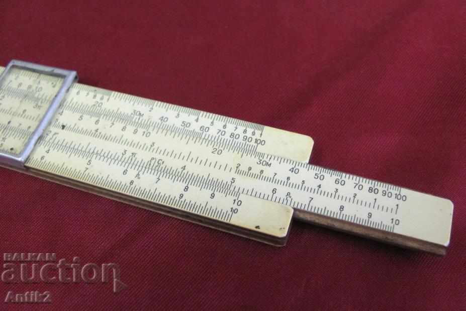 Auction 1968 old wooden logarithmic line-Leningrad Auction 1968 old wooden logarithmic line-Leningrad