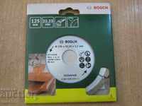 Δίσκος κοπής "BOSCH / ф125χ22,23χ1,7mm /" σε τούβλα, σκυρόδεμα και άλλα.