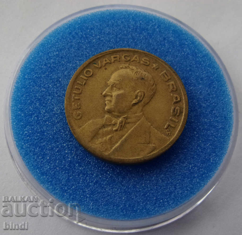 Brazil 20 Cental 1944 Rare Coin