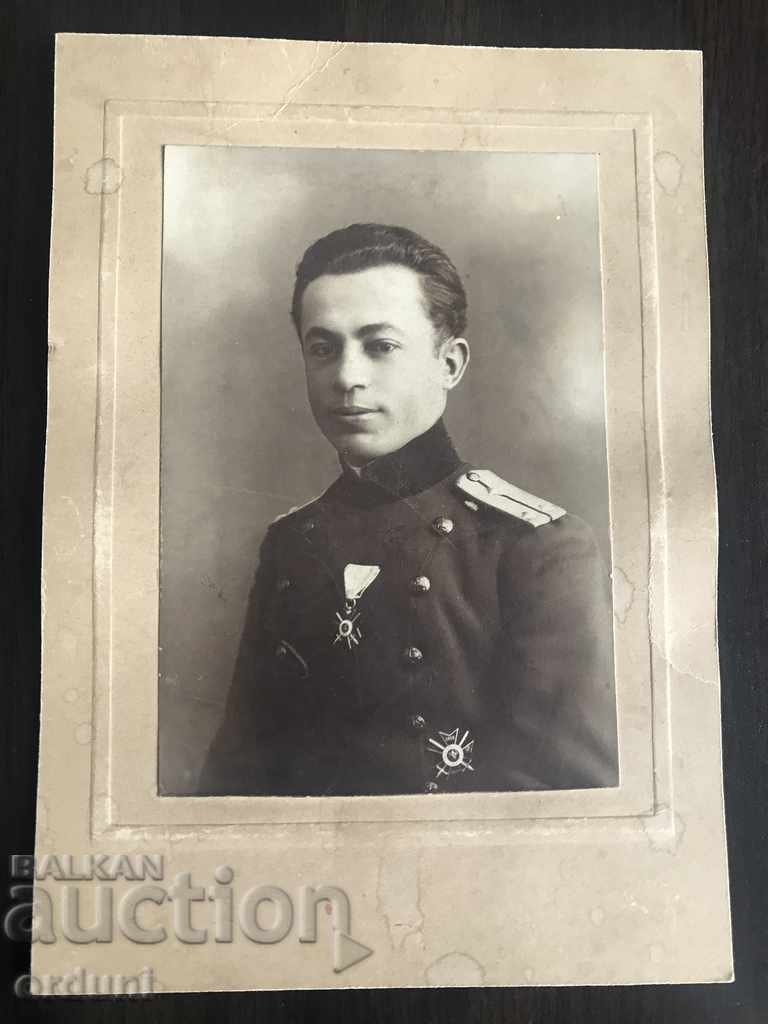 16 The Kingdom of Bulgaria Captain with Orders Bravery about 1920.