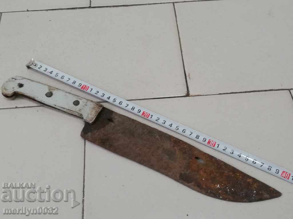 Δημοπρασία Παλιό μαχαίρι κρεοπωλείου χωρίς καραόκε, μαχαίρι
