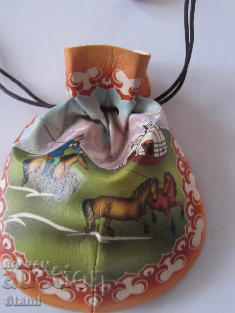Leather pungia from Mongolia-2