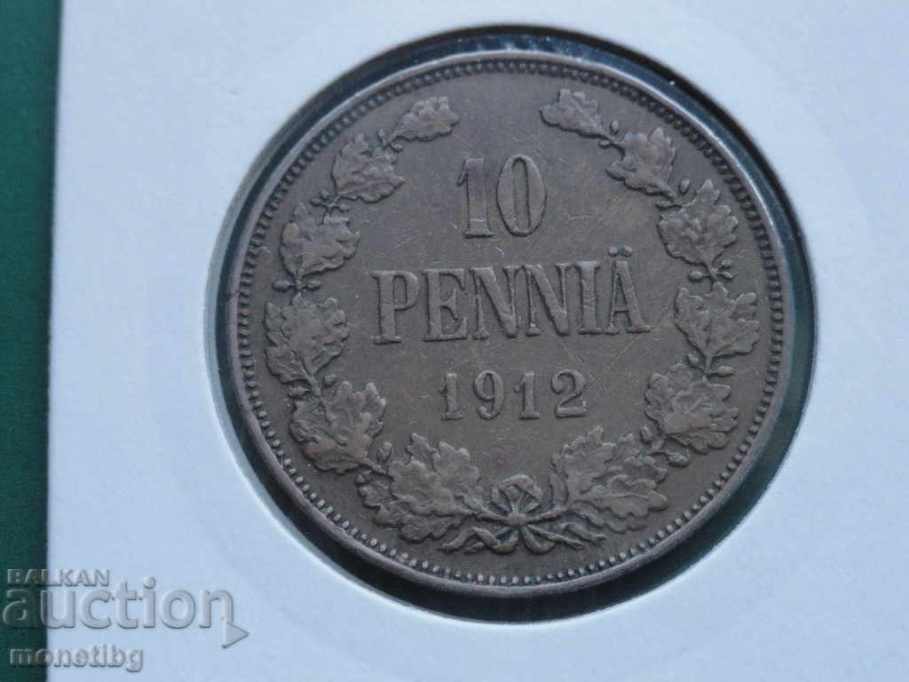 Rusia (pentru Finlanda) 1912 - 10 penny RR