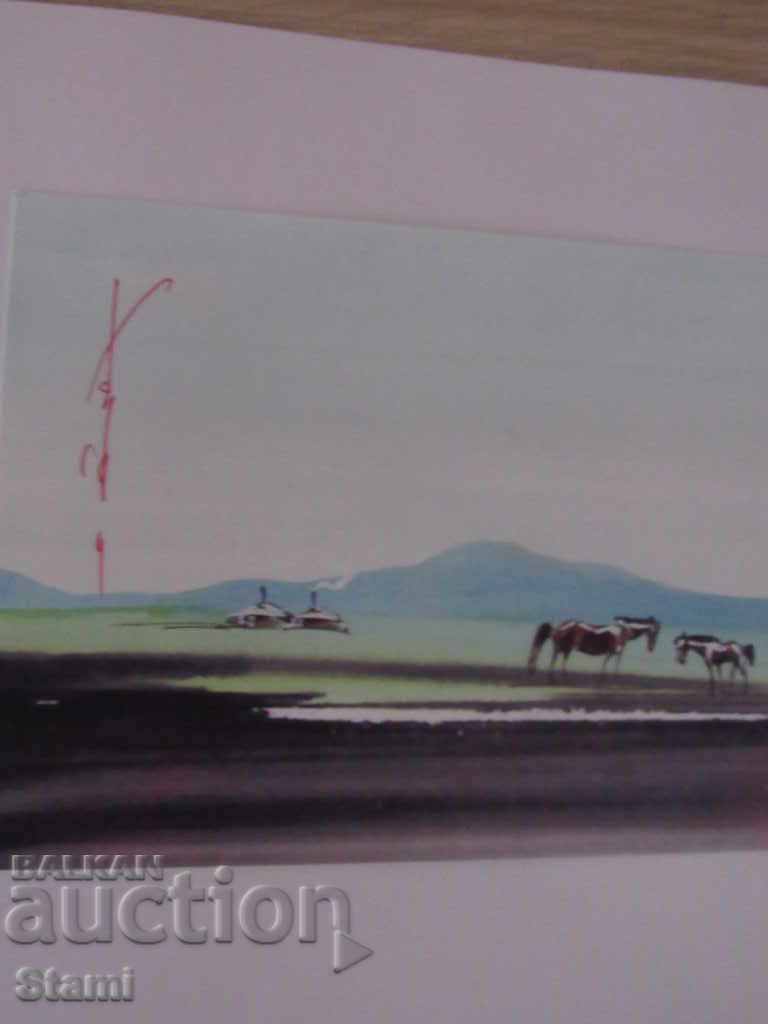 Series of traditional painting paintings - Mongolia -1 - 6 Series of traditional painting paintings - Mongolia -1 - 6