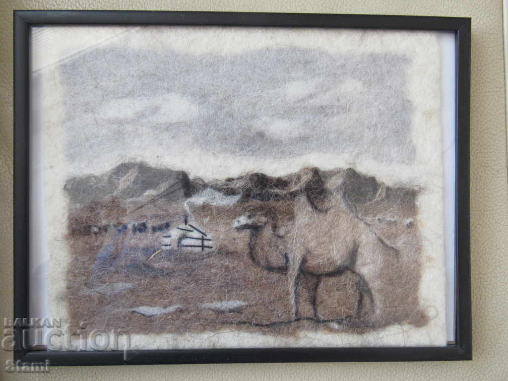 Auction  Traditional felt painting - Mongolia