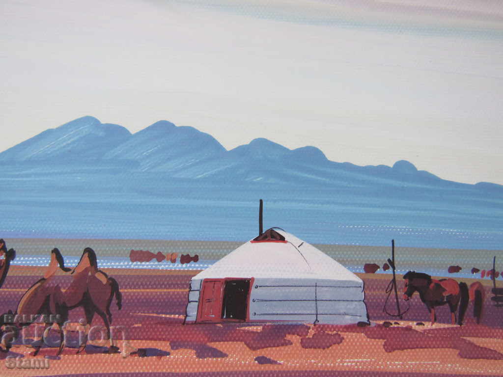 +Seria picturi traditionale pictura pe piele-Mongolia-12-7 cu preț 59.00 BGN | € 30.17 +Seria picturi traditionale pictura pe piele-Mongolia-12-7 cu preț 59.00 BGN | € 30.17