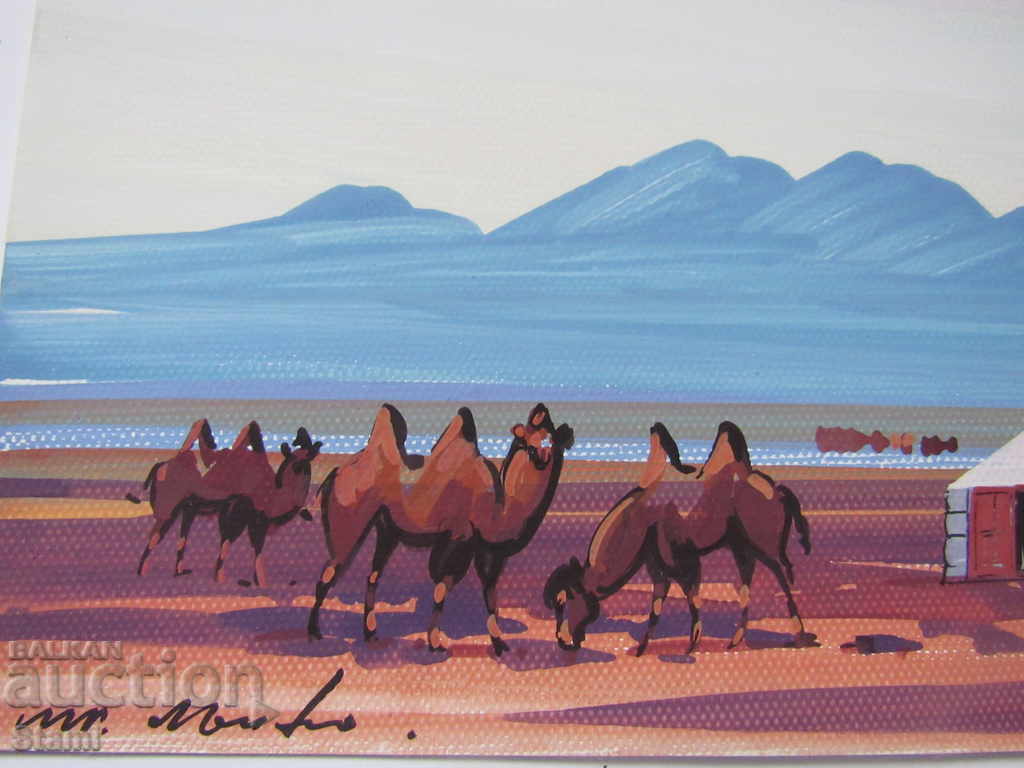 Licitație +Seria picturi traditionale pictura pe piele-Mongolia-12-7 Licitație +Seria picturi traditionale pictura pe piele-Mongolia-12-7