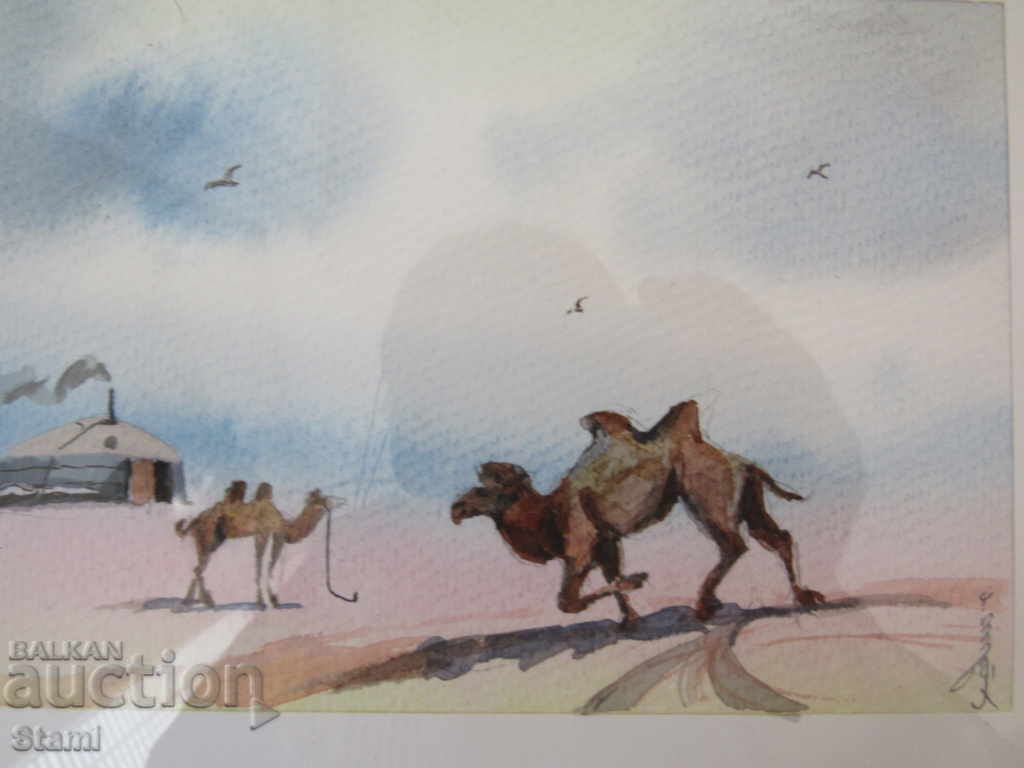 Доставка на +Серия традиционни картини живопис - Монголия - 12-4 Доставка на +Серия традиционни картини живопис - Монголия - 12-4