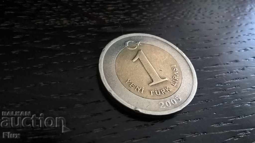 Monede - Turcia - 1 liră | 2005.