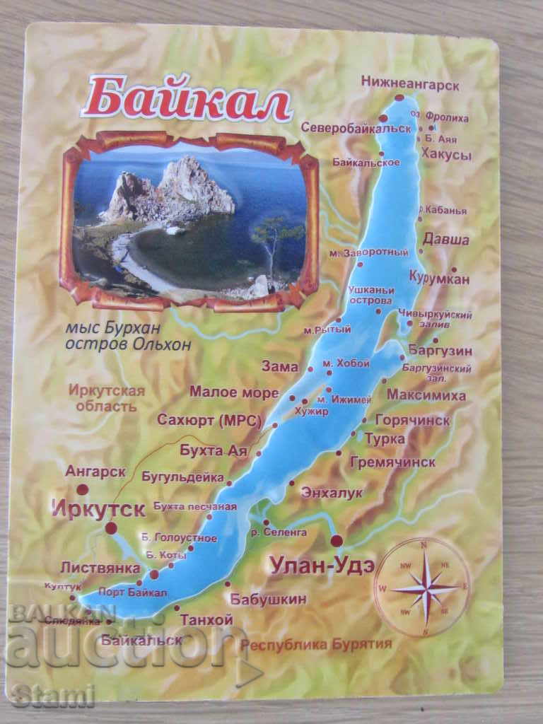 Authentic magnet 3D de la Lacul Baikal, Rusia-seria-2