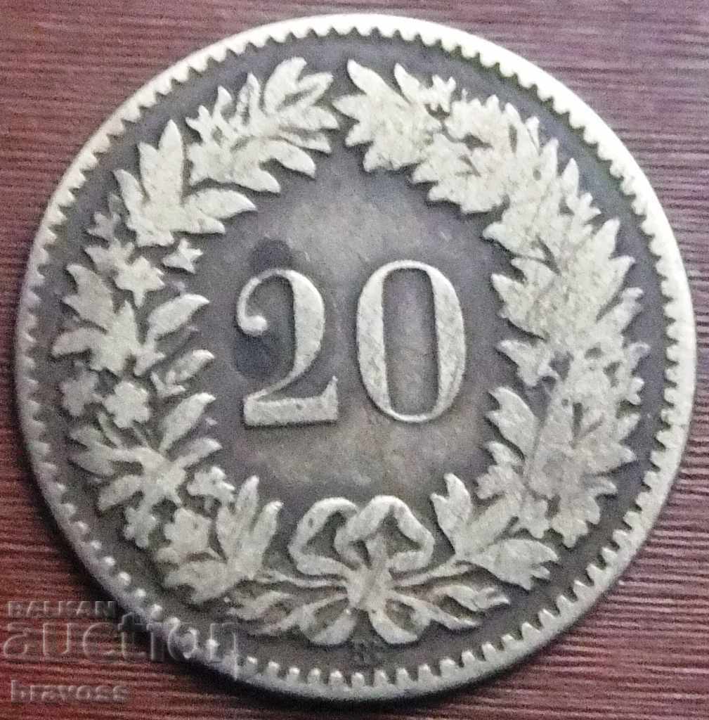 Switzerland 20 p.1850