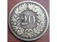 Switzerland 20 p.1850