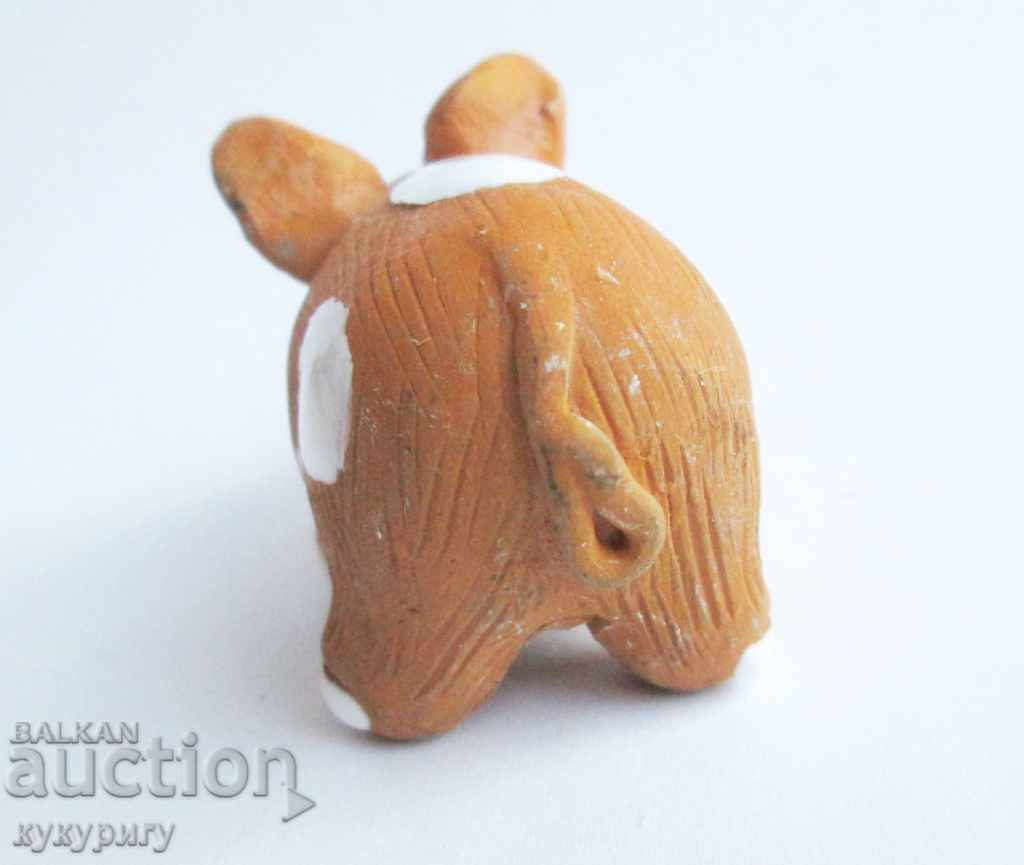 Delivery of Old author little pig figure ceramic and enamel Delivery of Old author little pig figure ceramic and enamel