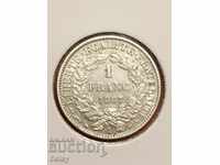 Франция 1 франк 1887г.