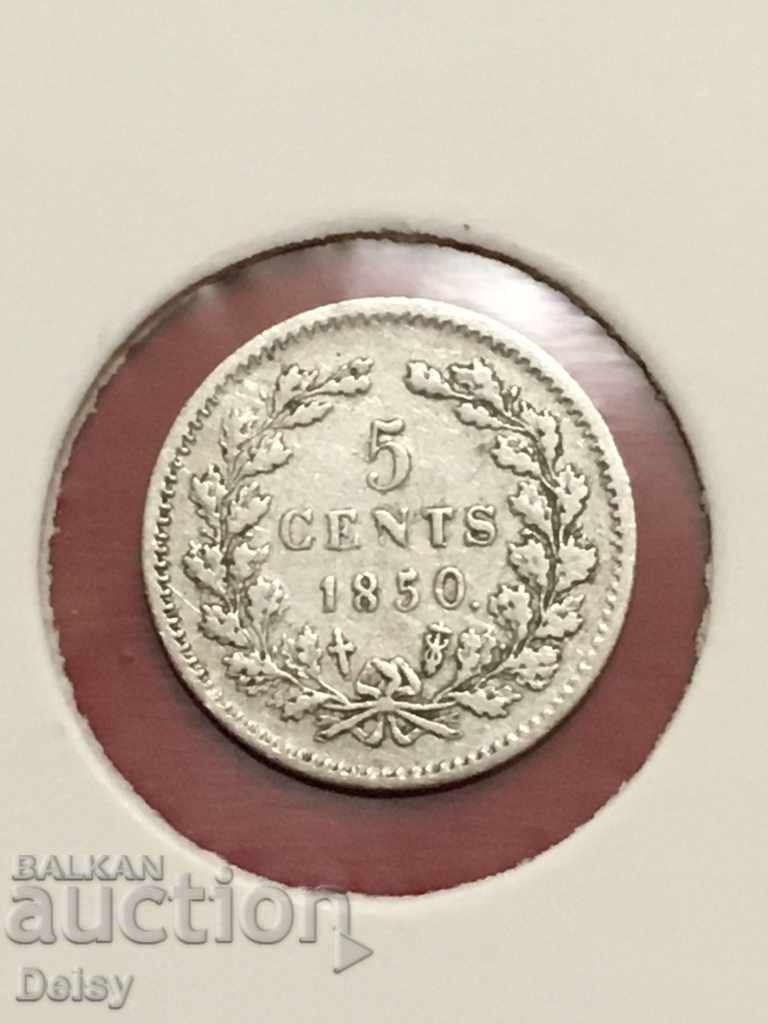 Olanda 5 sigilii 1850