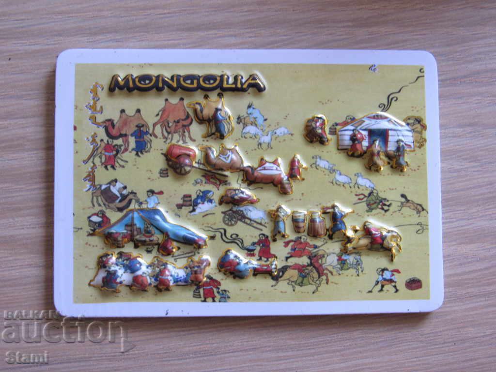 Auction Authentic 3D Magnet from Mongolia-series-10 Auction Authentic 3D Magnet from Mongolia-series-10