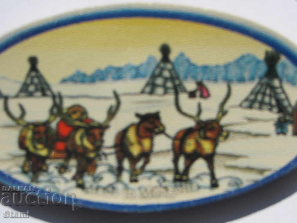 Auction Genuine leather magnet from Mongolia-15 series Auction Genuine leather magnet from Mongolia-15 series