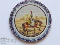Genuine leather magnet from Mongolia-series-16