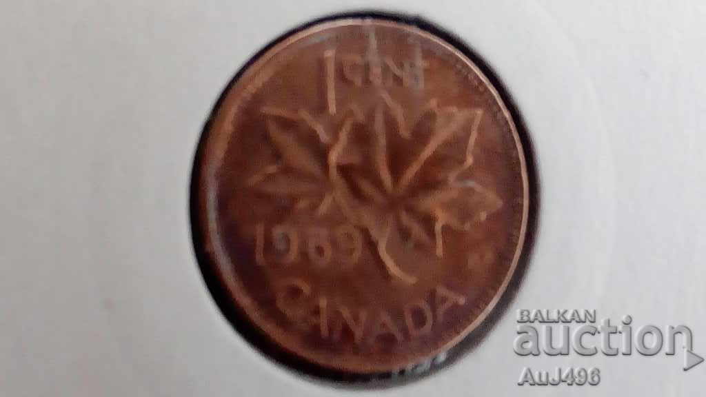 Livrarea 1 CENT 1969 CANADA (XF)*