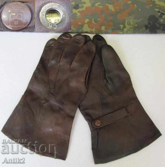World War II Pilot Leather Gloves Germany - 7
