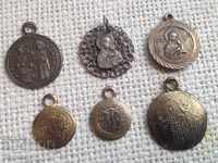 Lot Visors Medallions Religion Virgin Mary Constantine and Elena