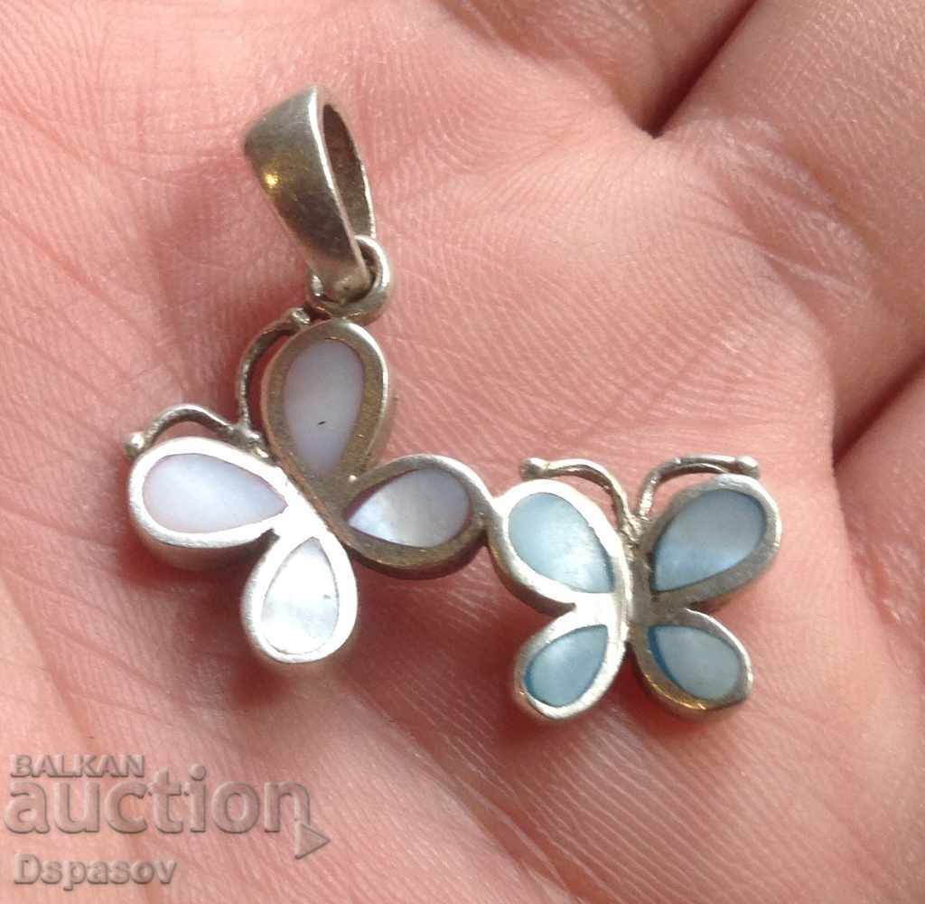 Silver Pendant Butterfly Seed