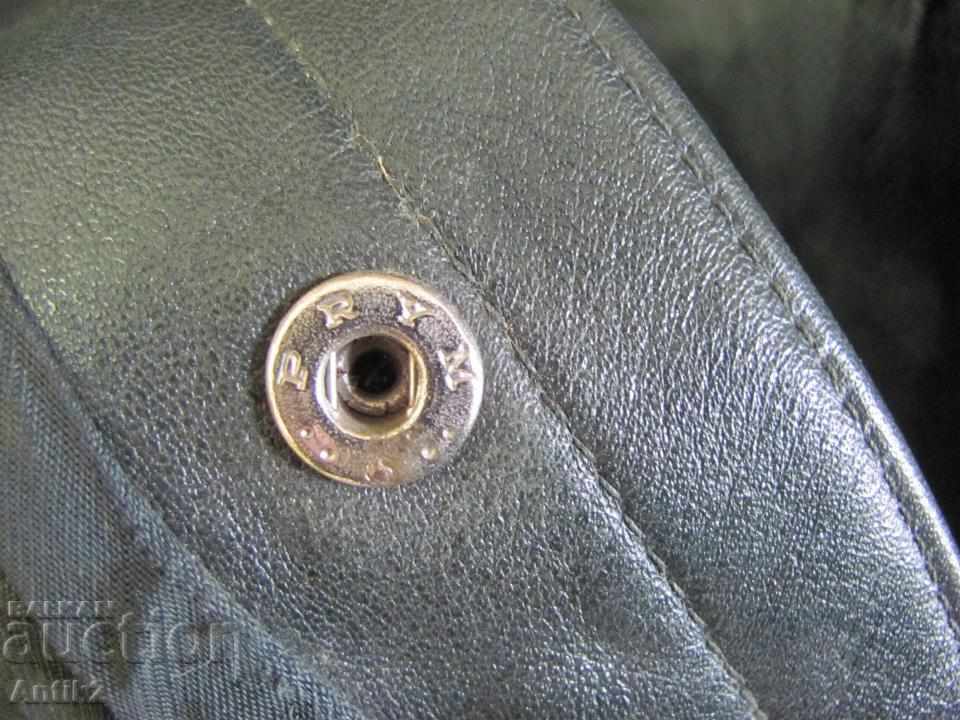 World War II Officer Leather Coat Germany D.R.P - 6