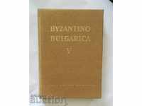 Byzantino Bulgarica. Volume 5, 1978