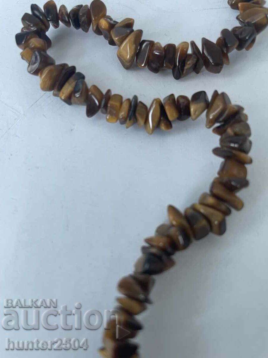 Tiger's eye, processed, necklace 80 cm long. Magnificent. with price 27.95 BGN | € 14.29 Tiger's eye, processed, necklace 80 cm long. Magnificent. with price 27.95 BGN | € 14.29