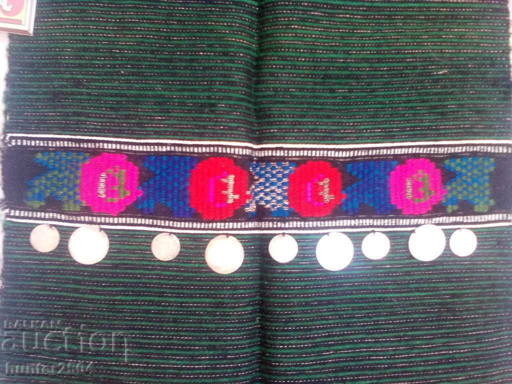 Women's apron, 70x40 cm long, hand-embroidered, wool. with price 39.95 BGN | € 20.43 Women's apron, 70x40 cm long, hand-embroidered, wool. with price 39.95 BGN | € 20.43