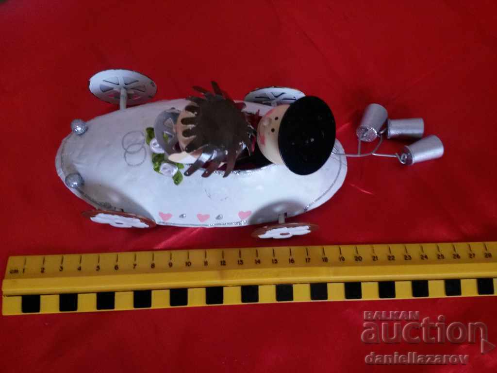 Swedish Plate Toy Car Honeymooners - 5