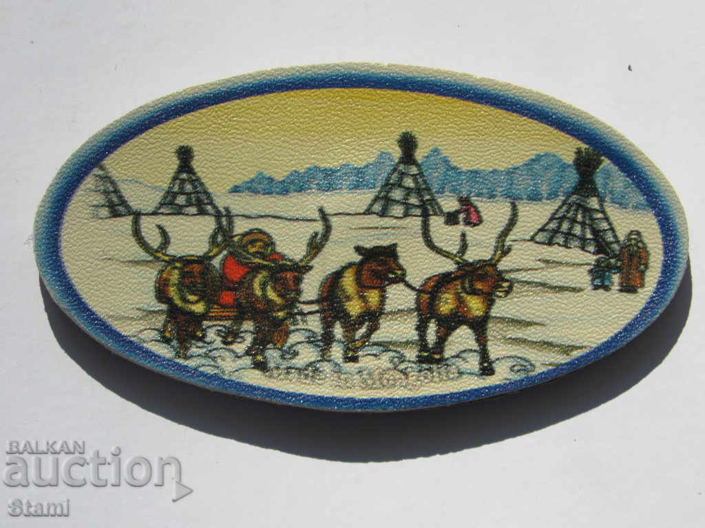 Genuine leather magnet from Mongolia-series-16 with price 8.90 BGN | € 4.55 Genuine leather magnet from Mongolia-series-16 with price 8.90 BGN | € 4.55