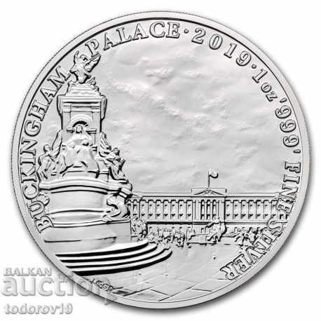 Palatul Buckingham argint de 1 oz - 2019