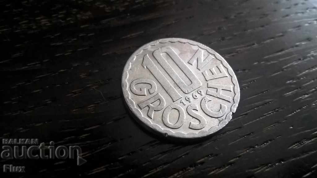 Mонета - Австрия - 10 гроша | 1969г.