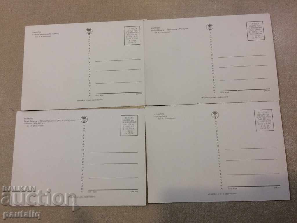 LOT CARDS KRAKOV POLAND with price 0.99 BGN | € 0.51 LOT CARDS KRAKOV POLAND with price 0.99 BGN | € 0.51