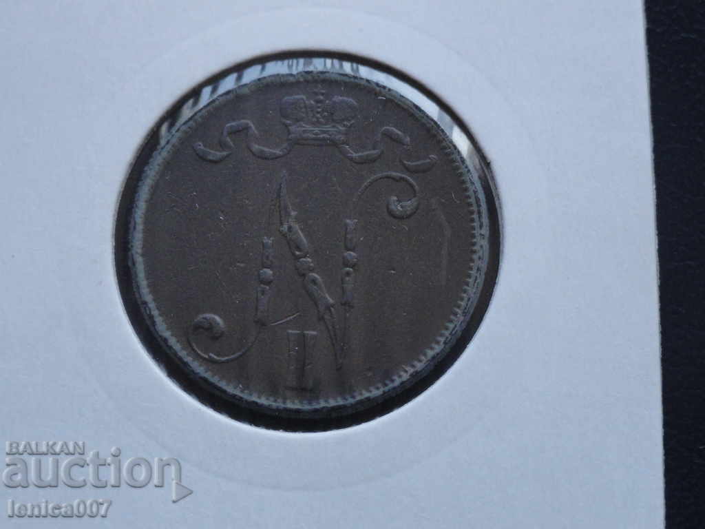 Russia (for Finland) 1908 - 5 pennies with price 10.80 BGN | € 5.52 Russia (for Finland) 1908 - 5 pennies with price 10.80 BGN | € 5.52