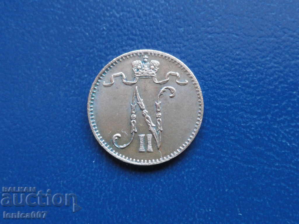 Ρωσία (για Φινλανδία) 1907 - 1 πέννι με τιμή € 5.00 | 9.78 BGN