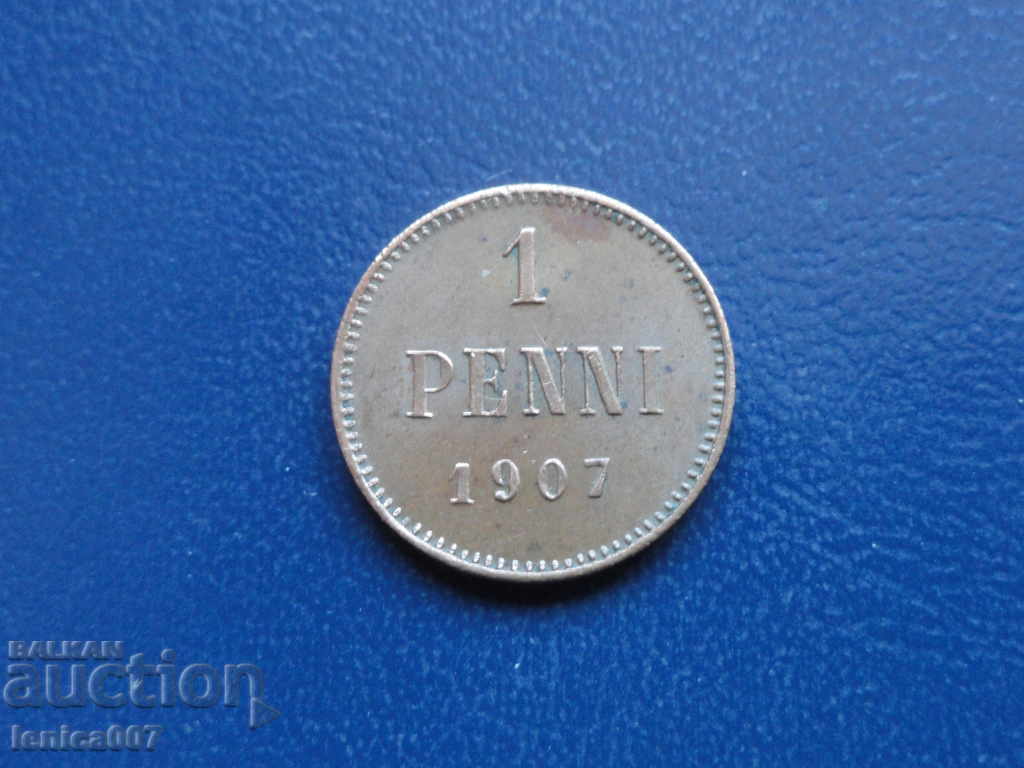 Русия (за Финландия) 1907г. - 1 пенни - 5 Русия (за Финландия) 1907г. - 1 пенни - 5
