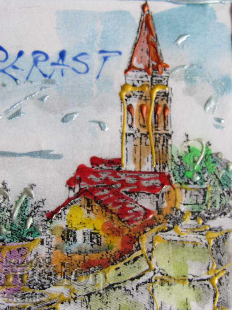 Authentic hand-painted magnet from Montenegro, series-45 with price 12.20 BGN | € 6.24 Authentic hand-painted magnet from Montenegro, series-45 with price 12.20 BGN | € 6.24