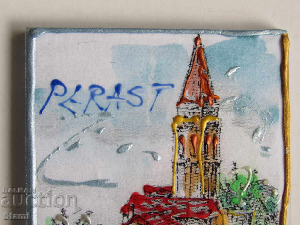 Auction Authentic hand-painted magnet from Montenegro, series-45 Auction Authentic hand-painted magnet from Montenegro, series-45