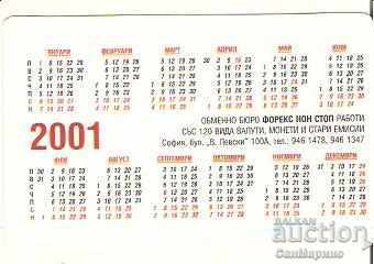 Forex Calendar 2001 Type 3 with price 1.00 BGN | € 0.51 Forex Calendar 2001 Type 3 with price 1.00 BGN | € 0.51