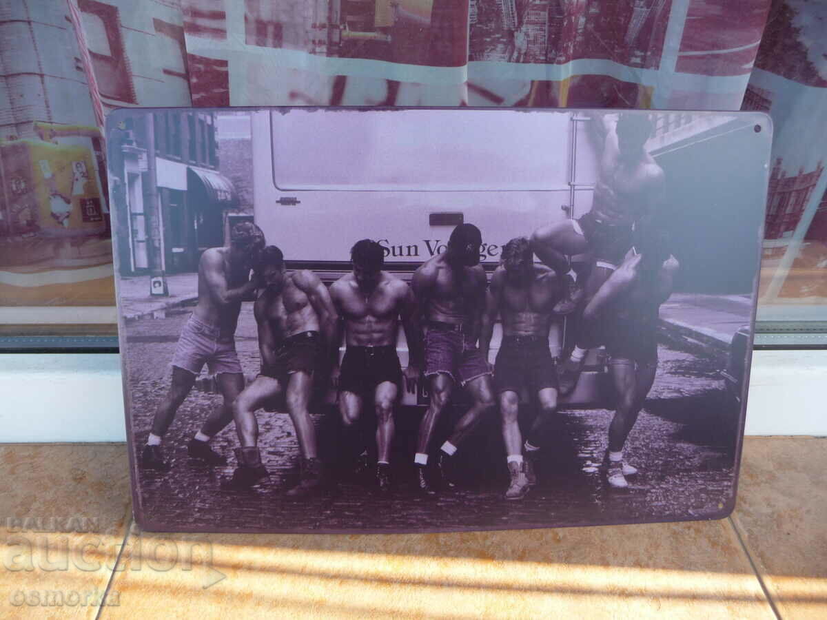Metal sign various tough guys push bus fitness biceps with price 18.00 BGN | € 9.20
