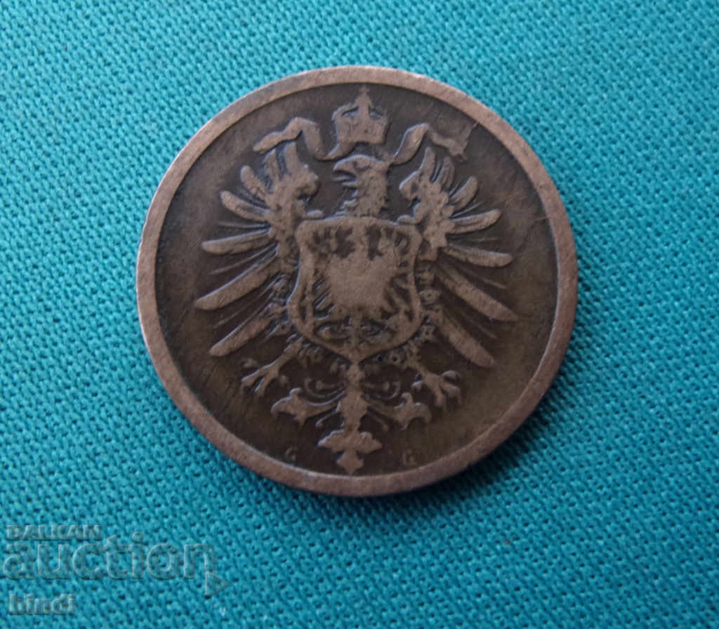 Germany 2 Pennig 1874 G Karlsruhe Rare Coin with price € 4.20 | 8.21 BGN